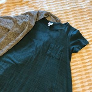 LuLaRoe XXS Carly dress jade microstripe